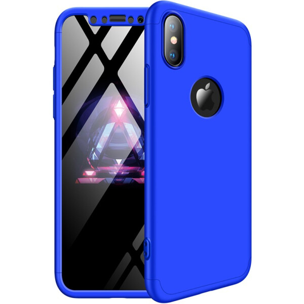 

Чехол-накладка GKK 3 in 1 Hard PC Case Apple iPhone X Blue (bz_F_91149)