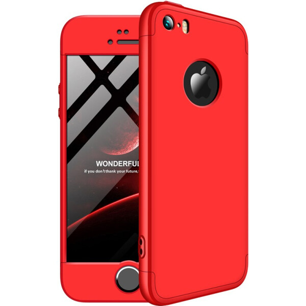 

Чехол-накладка GKK 3 in 1 Hard PC Case Apple iPhone 5/5S/SE Red (bz_F_91184)