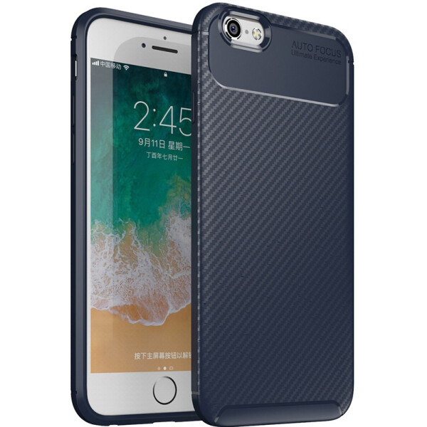

Чехол-накладка TOTO TPU Carbon Fiber 1,5mm Case Apple iPhone 6/6s Dark Blue (bz_F_95736)