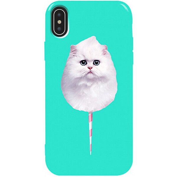 

Чехол-накладка TOTO Pure TPU 2mm Print Case Apple iPhone X/Xs #9 Cat Candy Mint (bz_F_94801)