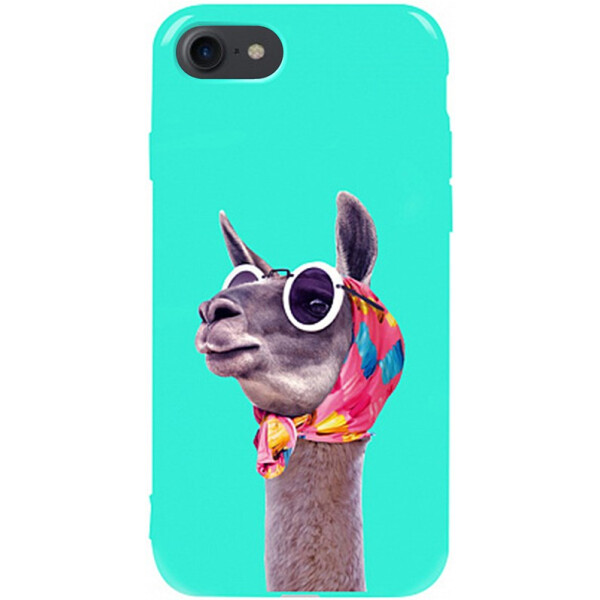 

Чехол-накладка TOTO Pure TPU 2mm Print Case Apple iPhone 7/8 #8 Lama Glasses Mint (bz_F_94560)