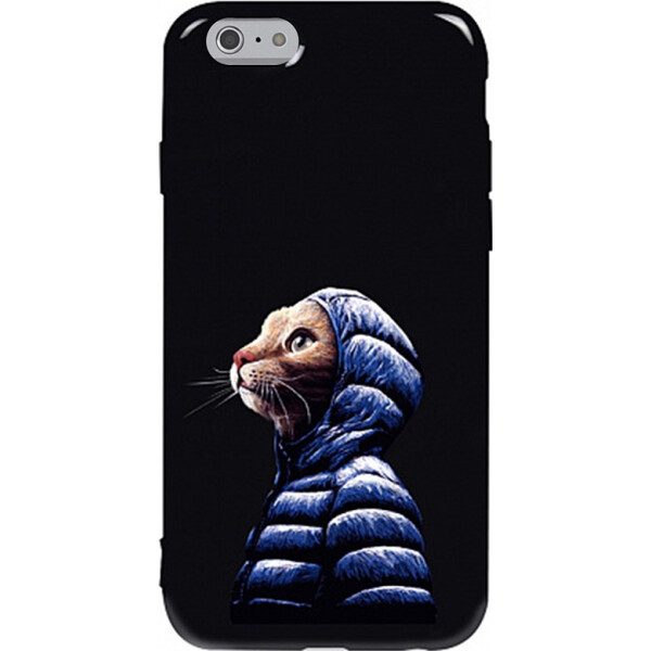 

Чехол-накладка TOTO Pure TPU 2mm Print Case Apple iPhone 6/6s #76 Catcoat Black (bz_F_94633)