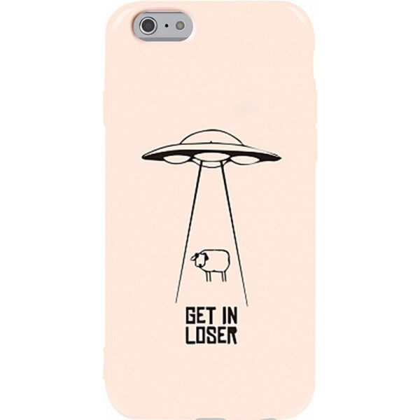 

Чехол-накладка TOTO Pure TPU 2mm Print Case Apple iPhone 6/6s #70 Get Loser Sand pink (bz_F_94659)