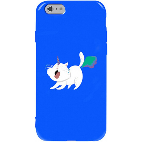 

Чехол-накладка TOTO Pure TPU 2mm Print Case Apple iPhone 6/6s #6 Cat Puk Blue (bz_F_94635)