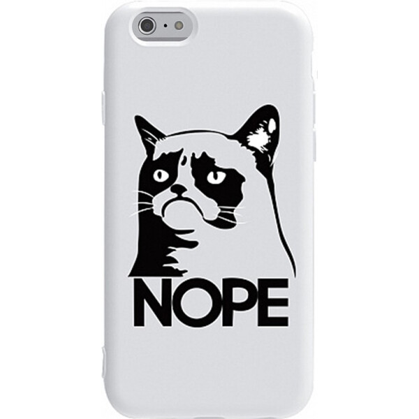 

Чехол-накладка TOTO Pure TPU 2mm Print Case Apple iPhone 6/6s #4 Cat Nope White (bz_F_94681)