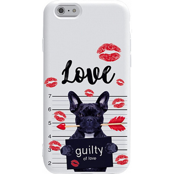 

Чехол-накладка TOTO Pure TPU 2mm Print Case Apple iPhone 6/6s #39 Dog Kiss White (bz_F_94684)