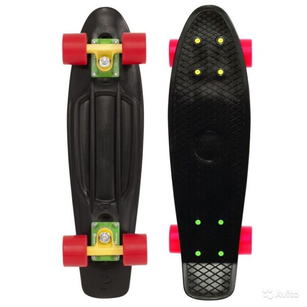 

Скейтборд Пенни борд Penny Original Fish SK-401-5 черный/желтый/красный