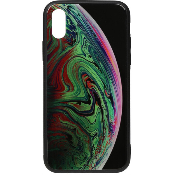 

Чехол-накладка TOTO Print Glass Space Case Apple iPhone Xs Max Green (bz_F_96201)