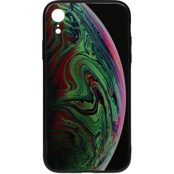 

Чехол-накладка TOTO Print Glass Space Case Apple iPhone Xr Green (bz_F_96187)