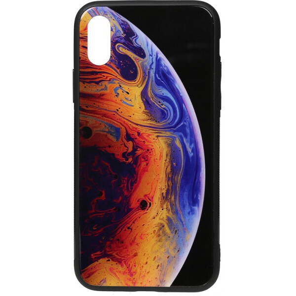 

Чехол-накладка TOTO Print Glass Space Case Apple iPhone X/Xs Violet (bz_F_96152)