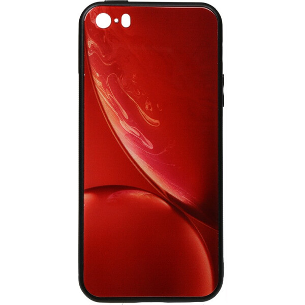 

Чехол-накладка TOTO Print Glass Space Case Apple iPhone SE/5s/5 Red (bz_F_96125)