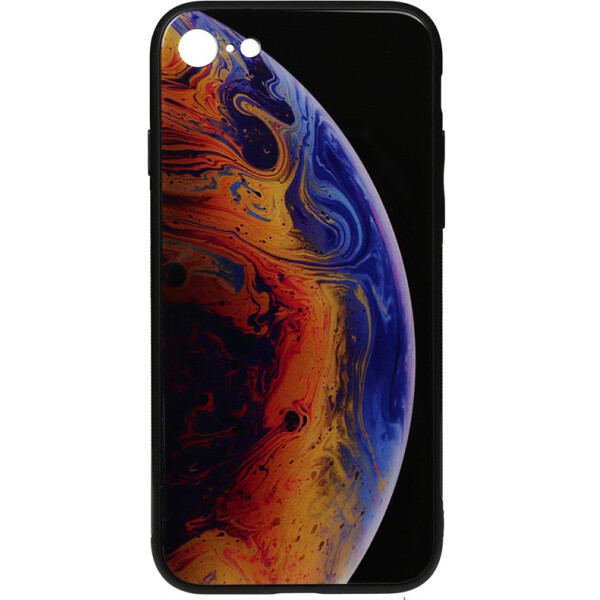 

Чехол-накладка TOTO Print Glass Space Case Apple iPhone 7/8 Violet (bz_F_96075)