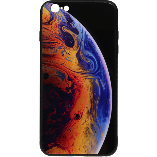 

Чехол-накладка TOTO Print Glass Space Case Apple iPhone 6/6s Violet (bz_F_96029)