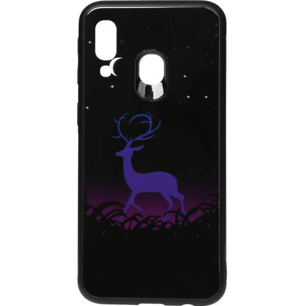 

Чехол-накладка TOTO Night Light Print Glass Case Samsung Galaxy A40 Deer (bz_F_96086)
