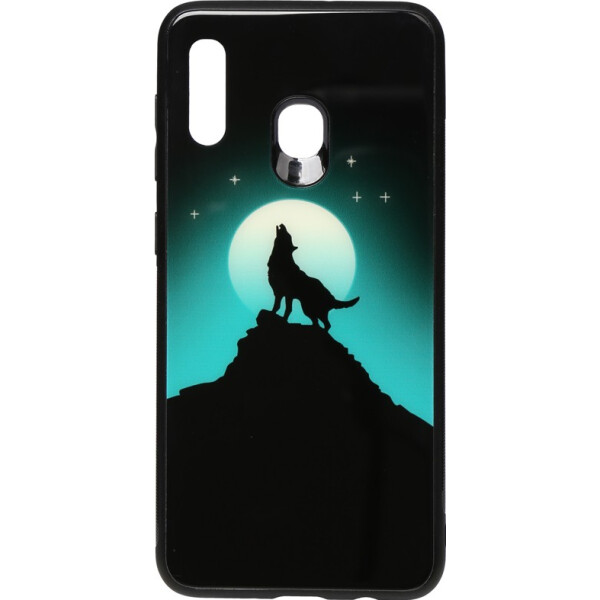 

Чехол-накладка TOTO Night Light Print Glass Case Samsung Galaxy A20/A30 Howling Wolf (bz_F_96021)