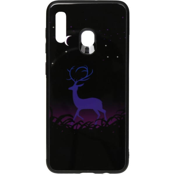 

Чехол-накладка TOTO Night Light Print Glass Case Samsung Galaxy A20/A30 Deer (bz_F_96084)