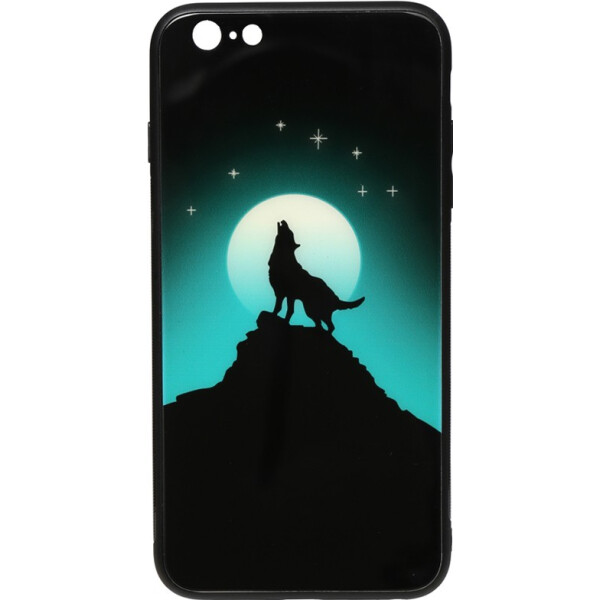 

Чехол-накладка TOTO Night Light Print Glass Case Apple iPhone 6 Plus/6s Plus Howling Wolf (bz_F_95999)