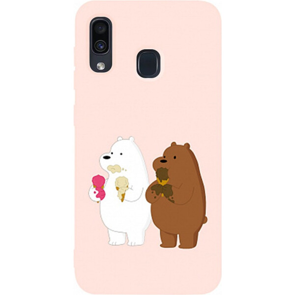 

Чехол-накладка TOTO Matt TPU 2mm Print Case Samsung Galaxy A20/A30 #66 Bear Icecreame Sand pink (bz_F_94977)