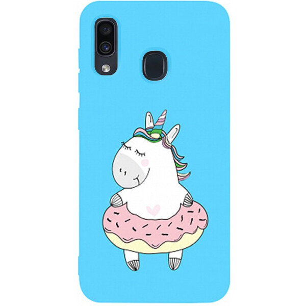 

Чехол-накладка TOTO Matt TPU 2mm Print Case Samsung Galaxy A20/A30 #3 Unicorn Donut Sky Blue (bz_F_94981)