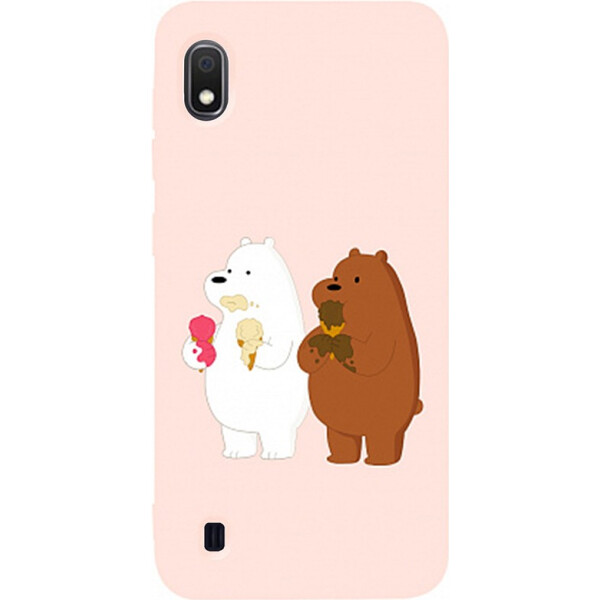 

Чехол-накладка TOTO Matt TPU 2mm Print Case Samsung Galaxy A10 #66 Bear Icecreame Sand pink (bz_F_95137)