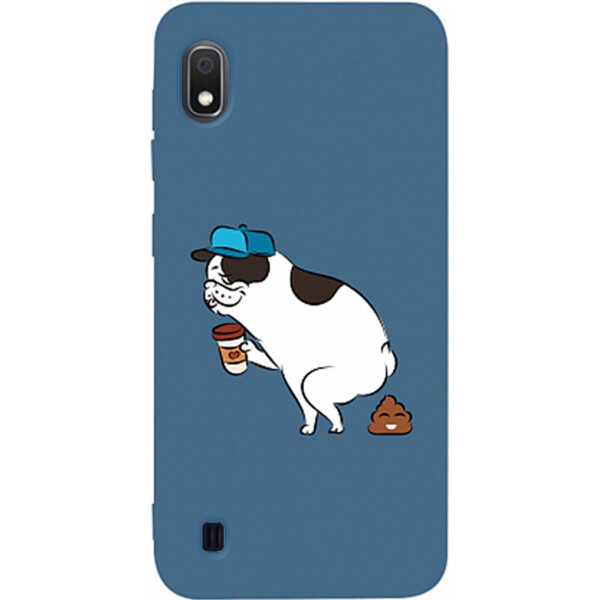 

Чехол-накладка TOTO Matt TPU 2mm Print Case Samsung Galaxy A10 #50 Mops Kak Navy Blue (bz_F_95128)