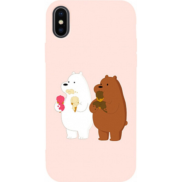 

Чехол-накладка TOTO Matt TPU 2mm Print Case Apple iPhone X/Xs #66 Bear Icecreame Sand pink (bz_F_94817)