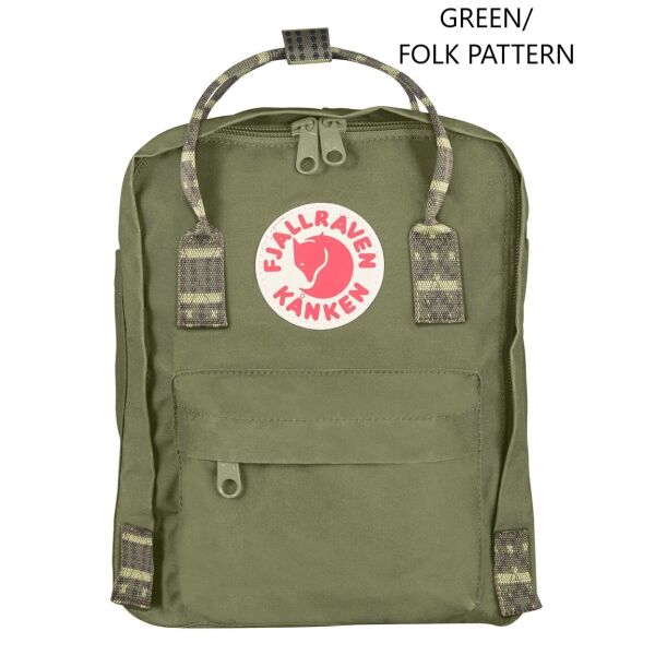 

Рюкзак Fjallraven Kanken Mini Green / Folk Pattern (1004-23561.620-913)