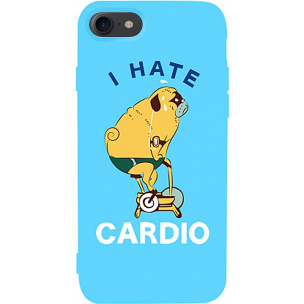 

Чехол-накладка TOTO Matt TPU 2mm Print Case Apple iPhone 7/8 #5 Hate Cardio Sky Blue (bz_F_94582)