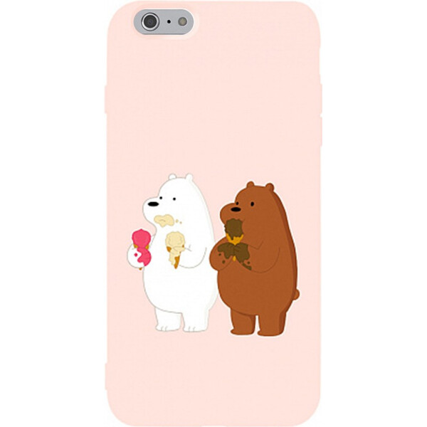 

Чехол-накладка TOTO Matt TPU 2mm Print Case Apple iPhone 6/6s #66 Bear Icecreame Sand pink (bz_F_94657)