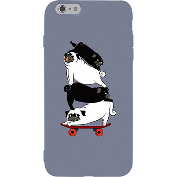 

Чехол-накладка TOTO Matt TPU 2mm Print Case Apple iPhone 6/6s #51 Mops Skate Lavander Grey (bz_F_94638)