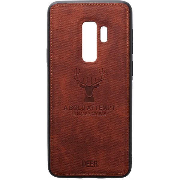 

Чехол-накладка TOTO Deer Shell With Leather Effect Case Samsung Galaxy S9+ Brown (bz_F_93723)