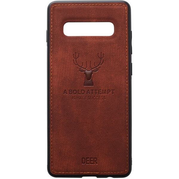 

Чехол-накладка TOTO Deer Shell With Leather Effect Case Samsung Galaxy S10 Brown (bz_F_93703)