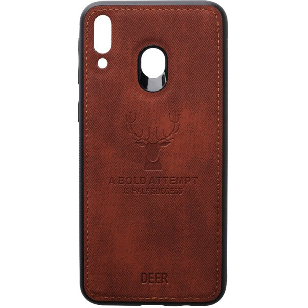 

Чехол-накладка TOTO Deer Shell With Leather Effect Case Samsung Galaxy M20 Brown (bz_F_93698)