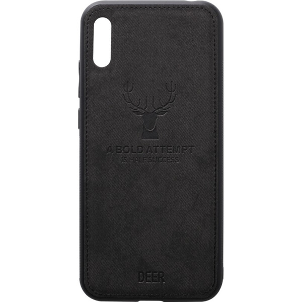 

Чехол-накладка TOTO Deer Shell With Leather Effect Case Huawei Y6 2019 Black (bz_F_93652)