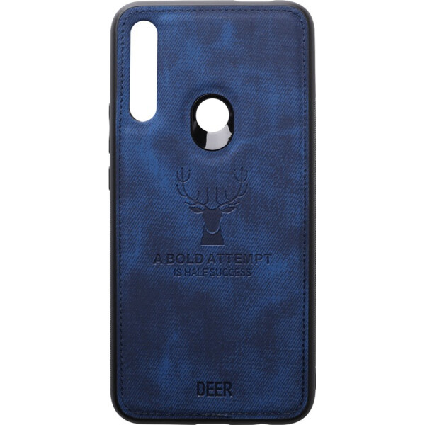 

Чехол-накладка TOTO Deer Shell With Leather Effect Case Huawei P Smart Z Dark Blue (bz_F_93666)