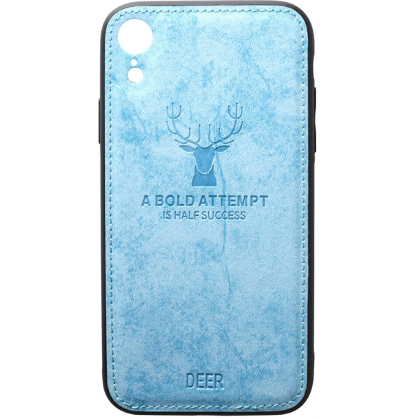 

Чехол-накладка TOTO Deer Shell With Leather Effect Case Apple iPhone Xr Blue (bz_F_93626)