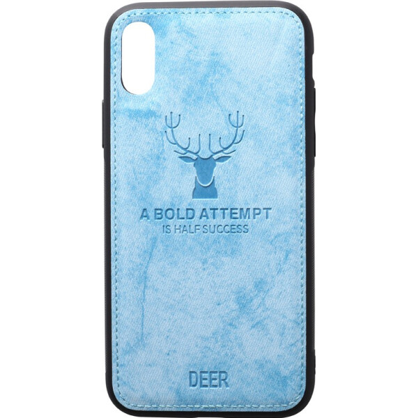

Чехол-накладка TOTO Deer Shell With Leather Effect Case Apple iPhone X/Xs Blue (bz_F_93527)