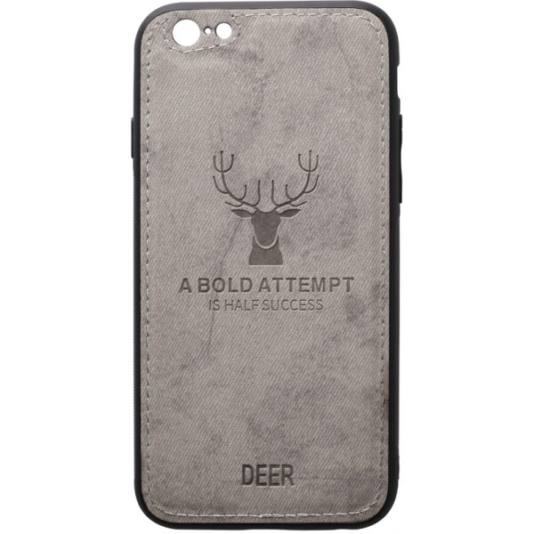 

Чехол-накладка TOTO Deer Shell With Leather Effect Case Apple iPhone 6 Plus/6s Plus Gray (bz_F_93385)