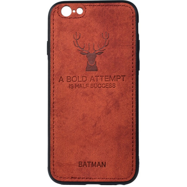 

Чехол-накладка TOTO Deer Shell With Leather Effect Case Apple iPhone 6 Plus/6s Plus Brown (bz_F_93359)