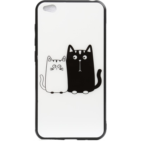 

Чехол-накладка TOTO Cartoon Print Glass Case Xiaomi Redmi Go Cats White/Black (bz_F_93386)