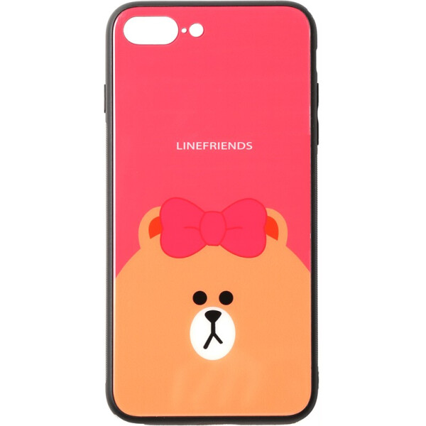 

Чехол-накладка TOTO Cartoon Print Glass Case Apple iPhone 7 Plus/8 Plus Line friends Brown (bz_F_93408)