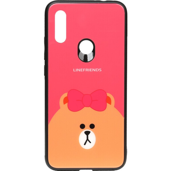 

Чехол-накладка TOTO Cartoon Print Glass Case Xiaomi Redmi 7 Line friends Brown (bz_F_93434)