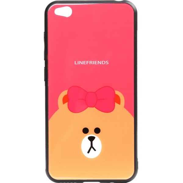 

Чехол-накладка TOTO Cartoon Print Glass Case Xiaomi Redmi Go Line friends Brown (bz_F_93435)