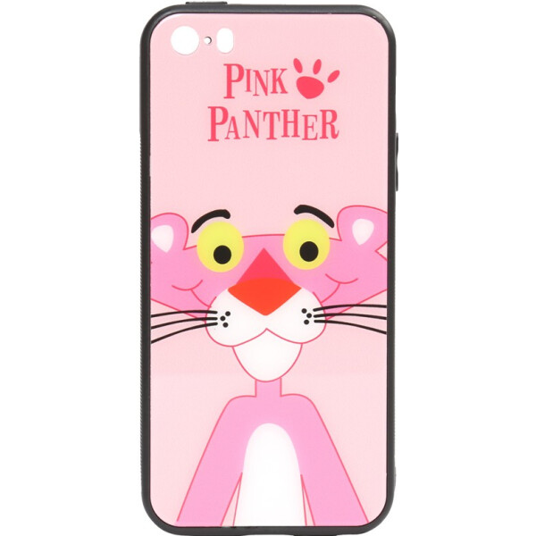 

Чехол-накладка TOTO Cartoon Print Glass Case Apple iPhone 5/5s/SE Pink Panther (bz_F_93443)