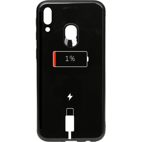 

Чехол-накладка TOTO Cartoon Print Glass Case Samsung Galaxy M20 Battery Charge (bz_F_93498)