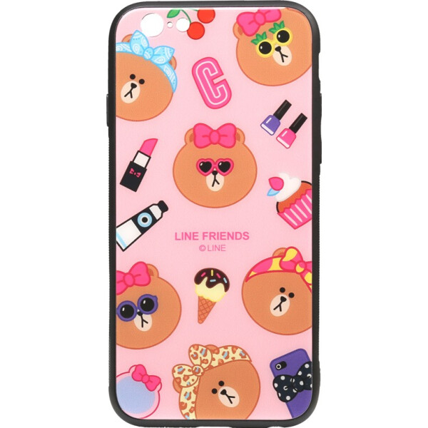 

Чехол-накладка TOTO Cartoon Print Glass Case Apple iPhone 6/6s Line friends Linc (bz_F_93543)