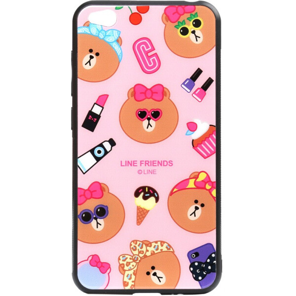 

Чехол-накладка TOTO Cartoon Print Glass Case Xiaomi Redmi Go Line friends Linc (bz_F_93585)