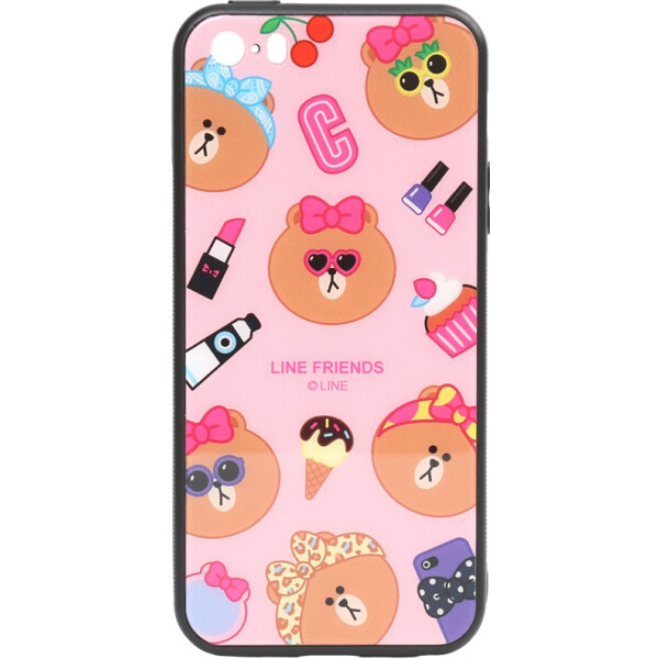 

Чехол-накладка TOTO Cartoon Print Glass Case Apple iPhone 5/5s/SE Line friends Linc (bz_F_93595)