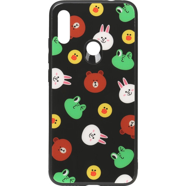 

Чехол-накладка TOTO Cartoon Print Glass Case Xiaomi Redmi Note 7 Line friends Black (bz_F_93598)