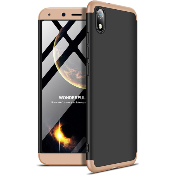 

Чехол-накладка GKK 3 in 1 Hard PC Case Xiaomi Redmi 7A Gold/Black (bz_F_98045)